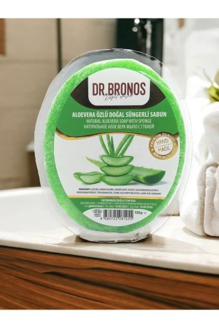 Dr. Bronos Aloe Vera Özlü Doğal Süngerli Sabun 135 Gr