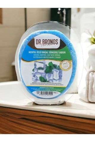 Dr. Bronos Mentol Özlü Doğal Süngerli Sabun 135 Gr