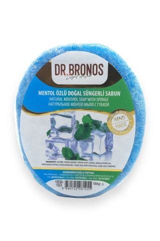 Dr. Bronos Mentol Özlü Doğal Süngerli Sabun 135 Gr