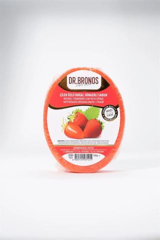Dr. Bronos Çilek Özlü Doğal Süngerli Sabun 135 Gr