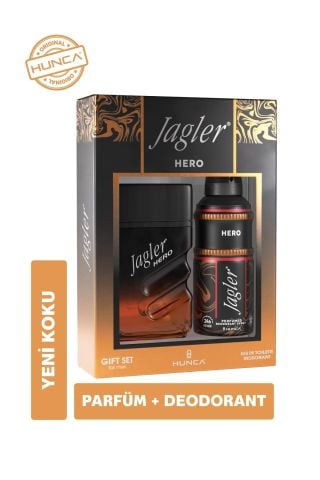 JAGLER Hero Erkek Parfüm Seti (90 ml EDT + 150 ml Deodorant)