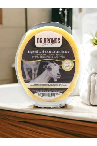 Dr. Bronos Keçi Sütü Özlü Doğal Süngerli Sabun 135 Gr