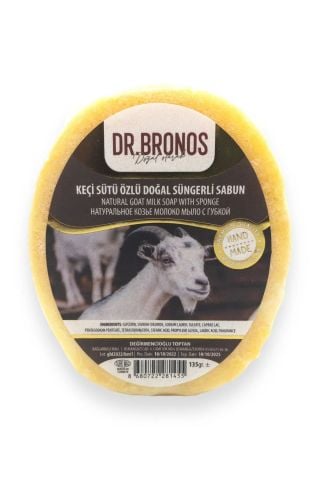 Dr. Bronos Keçi Sütü Özlü Doğal Süngerli Sabun 135 Gr