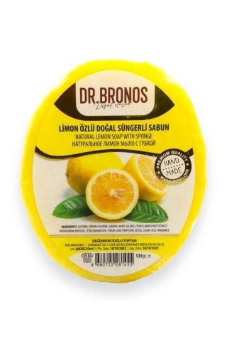 Dr. Bronos Limon Özlü Doğal Süngerli Sabun 135 Gr
