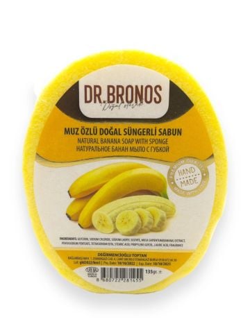 Dr. Bronos Muz Özlü Doğal Süngerli Sabun 135 Gr